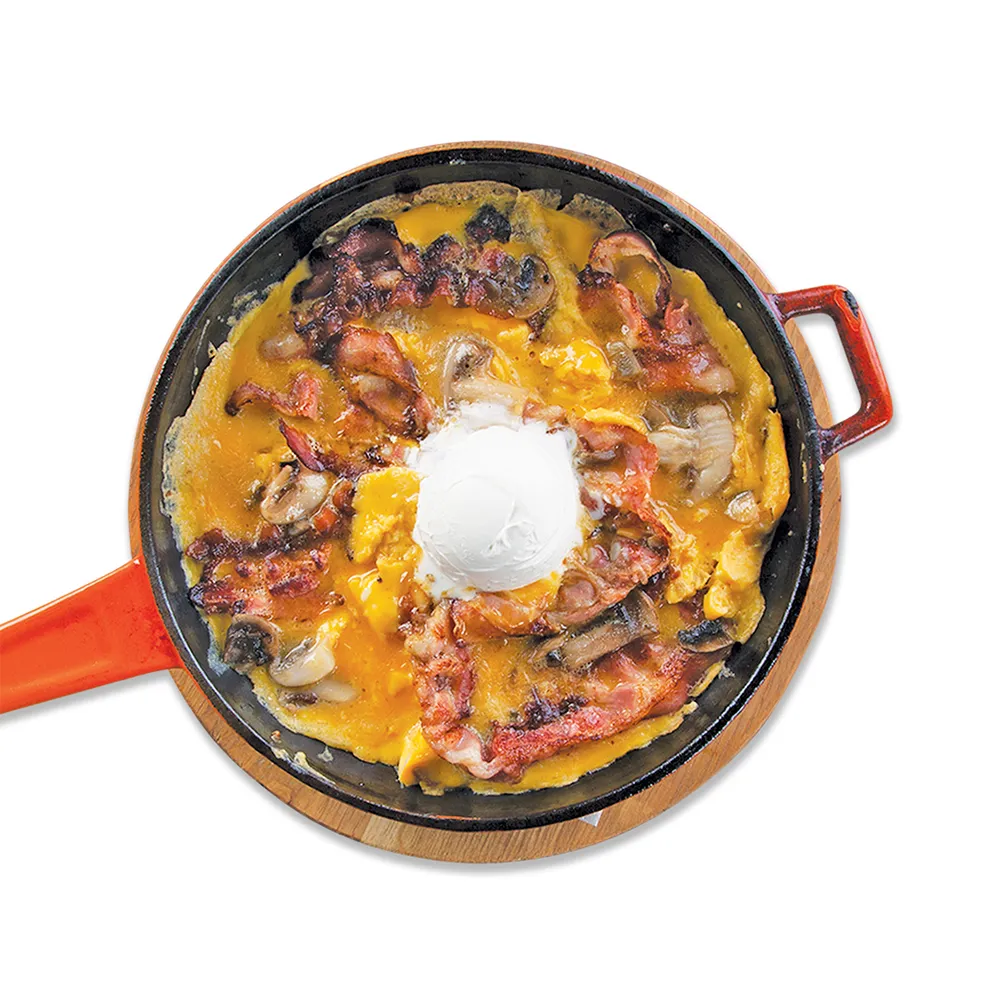 Omlet slanina i pečurke